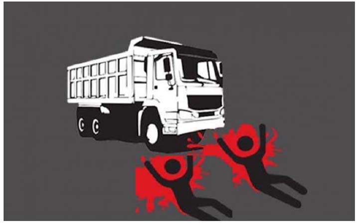 রাজধানীতে ট্রাকের ধাক্কায় রিকশাচালক নিহত